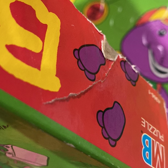 Vintage | Barney: School Bus Stop Scene (1993) - 35 Piece Jumbo Floor Puzzle - Picture 16 of 16